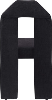Bennett Chenille Fabric Upholstered Dining Chair in Black, Set of 2 - 998Black-C