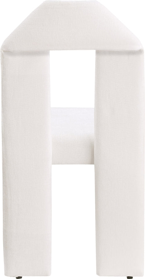 Bennett Chenille Fabric Upholstered Dining Chair in Cream, Set of 2 - 998Cream-C