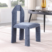 Bennett Chenille Fabric Upholstered Dining Chair in Light Blue, Set of 2 - 998LtBlu-C