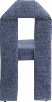 Bennett Chenille Fabric Upholstered Dining Chair in Light Blue, Set of 2 - 998LtBlu-C