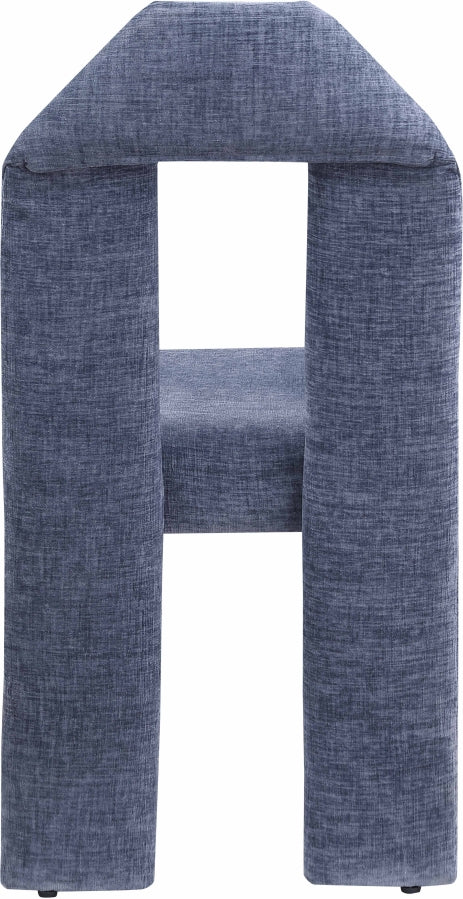 Bennett Chenille Fabric Upholstered Dining Chair in Light Blue, Set of 2 - 998LtBlu-C