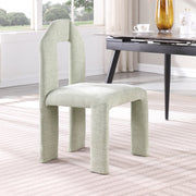 Bennett Chenille Fabric Upholstered Dining Chair in Mint, Set of 2 - 998Mint-C
