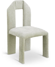Bennett Chenille Fabric Upholstered Dining Chair in Mint, Set of 2 - 998Mint-C