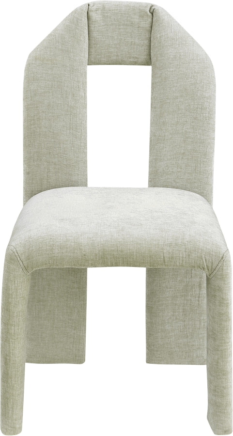 Bennett Chenille Fabric Upholstered Dining Chair in Mint, Set of 2 - 998Mint-C