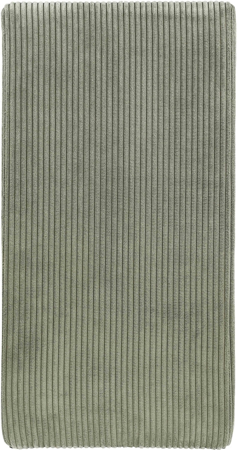 Benson Corduroy Fabric Upholstered Dining Chair in Green, Set of 2 - 757Green-C