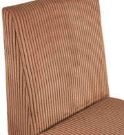 Benson Corduroy Fabric Upholstered Dining Chair in Saddle, Set of 2 - 757Saddle-C