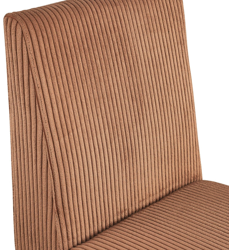 Benson Corduroy Fabric Upholstered Dining Chair in Saddle, Set of 2 - 757Saddle-C