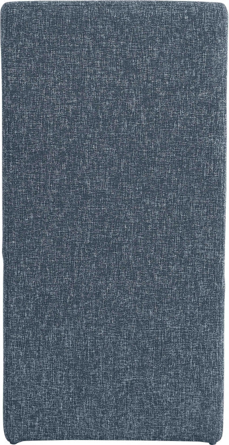 Benson Linen Textured Fabric Upholstered Dining Chair in Blue, Set of 2 - 751Blue-C