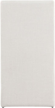 Benson Linen Textured Fabric Upholstered Dining Chair in Cream, Set of 2 - 751Cream-C
