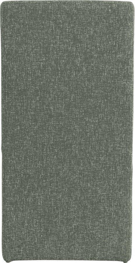 Benson Linen Textured Fabric Upholstered Dining Chair in Green, Set of 2 - 751Green-C