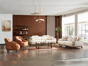 Bentley 4-pieces (2 Sofa & 2 Chair) Livingroom in Cream - 200-ELIF-BEN-A570-3311