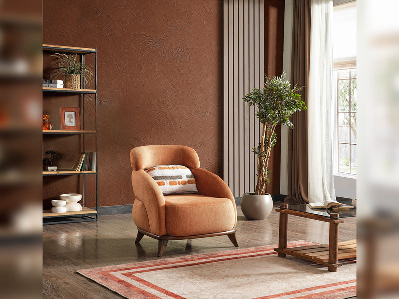 Bentley 4-pieces (2 Sofa & 2 Chair) Livingroom in Cream - 200-ELIF-BEN-A570-3311