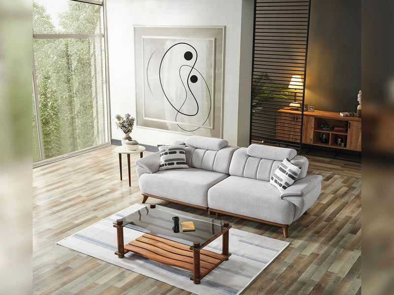 Bentley 4-pieces (2 Sofa & 2 Chair) Livingroom in Cream - 200-ELIF-BEN-A570-3311