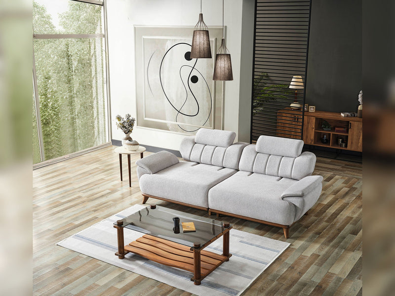 Bentley 4-pieces (2 Sofa & 2 Chair) Livingroom in Cream - 200-ELIF-BEN-A570-3311