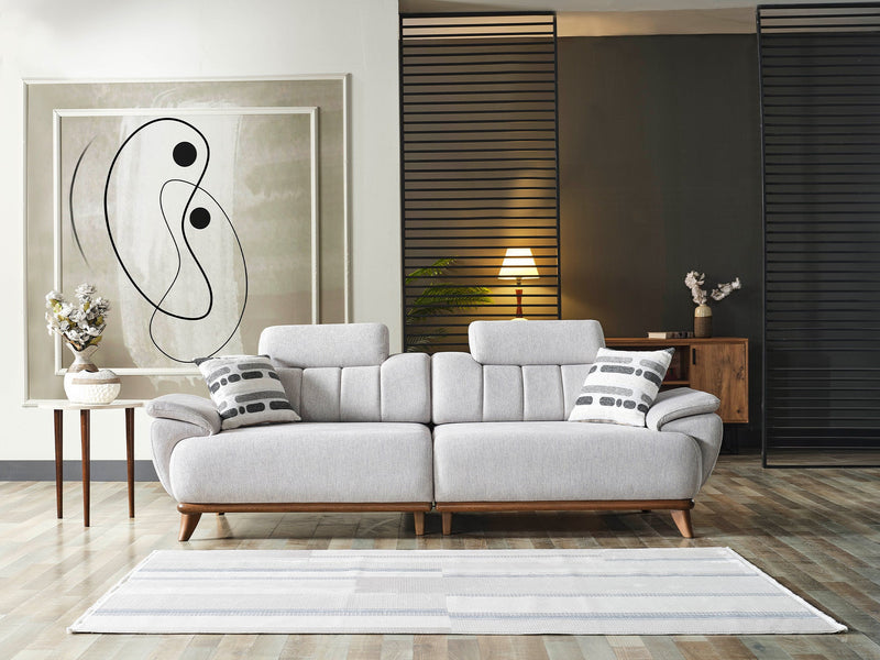 Bentley 4-pieces (2 Sofa & 2 Chair) Livingroom in Cream - 200-ELIF-BEN-A570-3311