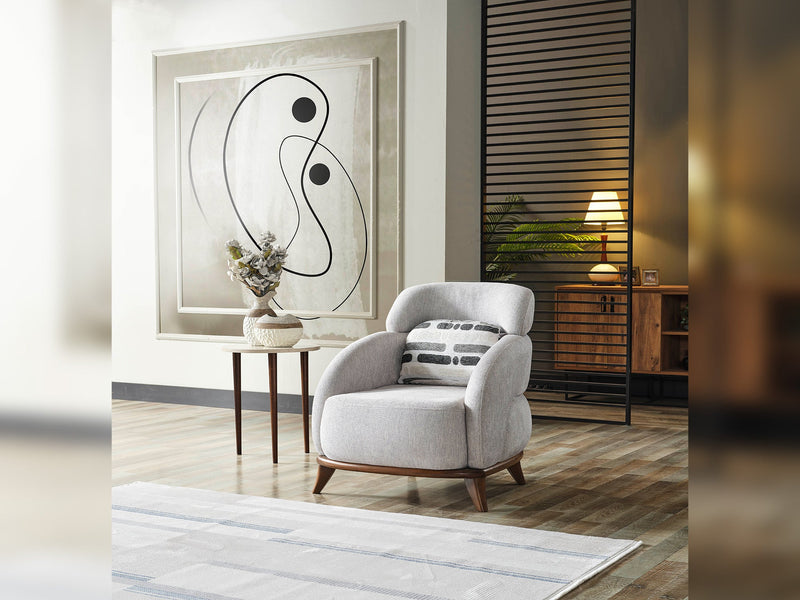 Bentley 4-pieces (2 Sofa & 2 Chair) Livingroom in Cream - 200-ELIF-BEN-A570-3311