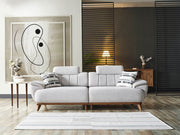 Bentley 4-pieces (2 Sofa & 2 Chair) Livingroom in Light Grey - 200-ELIF-BEN-A571-3311