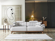 Bentley 4-pieces (2 Sofa & 2 Chair) Livingroom in Light Grey - 200-ELIF-BEN-A571-3311