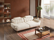 Bentley 4-pieces (2 Sofa & 2 Chair) Livingroom in Light Grey - 200-ELIF-BEN-A571-3311