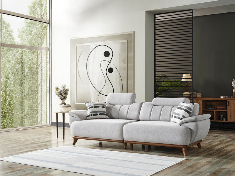 Bentley Convertible Sofa in Light Grey - 200-ELIF-BEN-A571-3