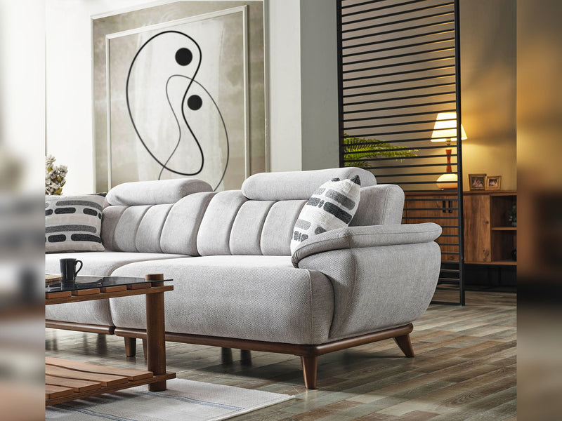 Bentley Convertible Sofa in Light Grey - 200-ELIF-BEN-A571-3