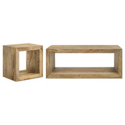 Benton 2-piece Solid Mango Coffee and End Table Set Natural - 704838-S2