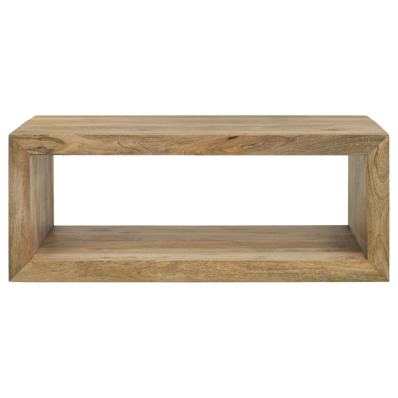 Benton Rectangular Solid Wood Coffee Table Natural - 704838