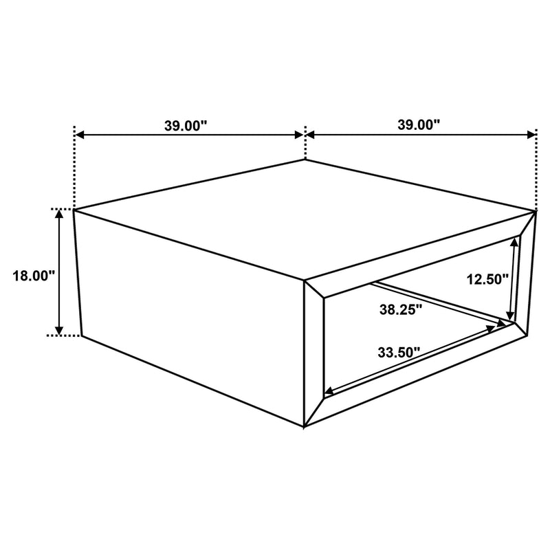 Benton Square Solid Mango Wood Coffee Table Natural - 706838
