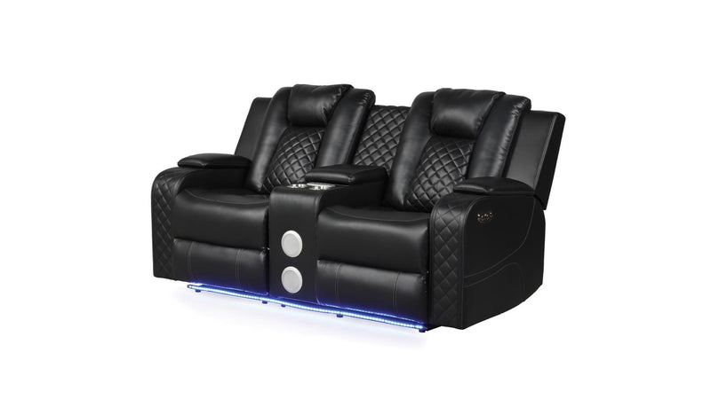 Benz Loveseat Black - Benz Loveseat Black