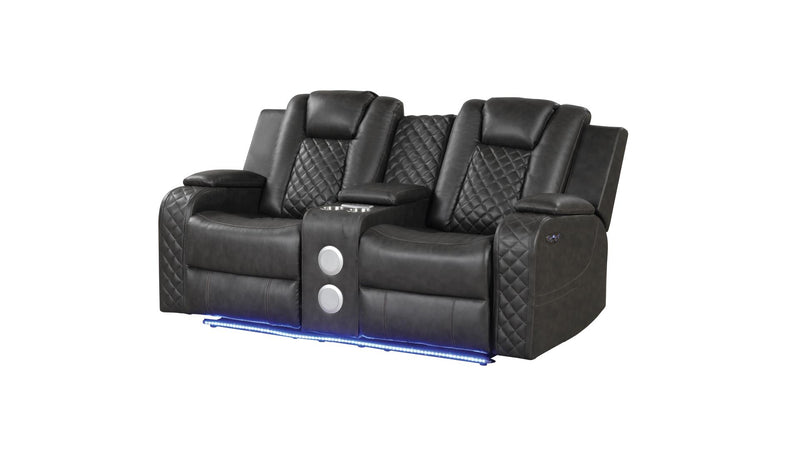 Benz Loveseat Gray - Benz Loveseat Gray