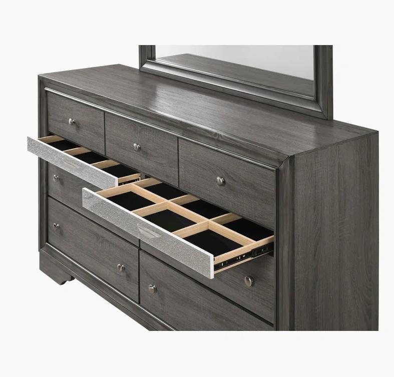 Berea - 7 Drawers Gray Dresser - B364-D