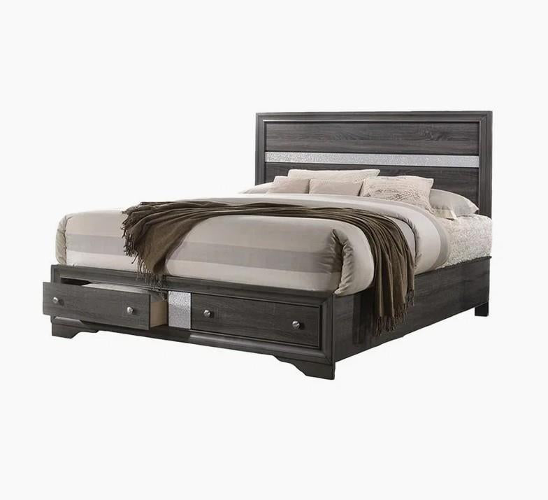 Berea - Gray Storage Queen Bed - B364-Q-Bed