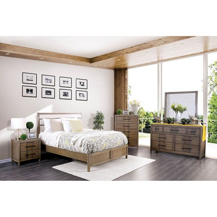 Berenice Light Oak Mirror - CM7580A-M