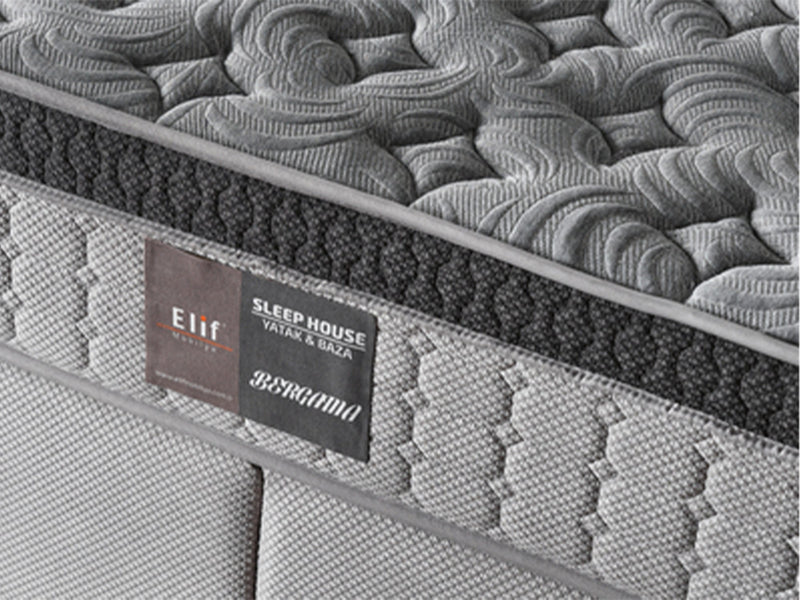 Bergama Storage Bed With Headboard - Queen in Dark Grey - 200-ELIF-BER-150-EY350-SB