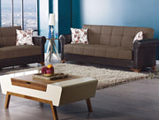 Bergen 90 in. Convertible Sleeper Sofa in Light Brown with Storage - Gate FurnitureSleeper Sofa