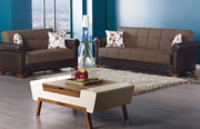 Bergen Convertible Light Brown Sleeper Living Room Set - Gate FurnitureLiving Room Set