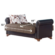 Bergen Convertible Light Brown Sleeper Living Room Set - Gate FurnitureLiving Room Set