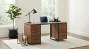 Berhalter 6-Drawer Double Pedestal File Computer Desk - 801596