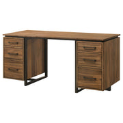 Berhalter 6-Drawer Double Pedestal File Computer Desk - 801596