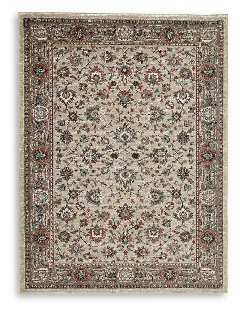 Beritham Blue/Brown/Beige Large Rug - R407261