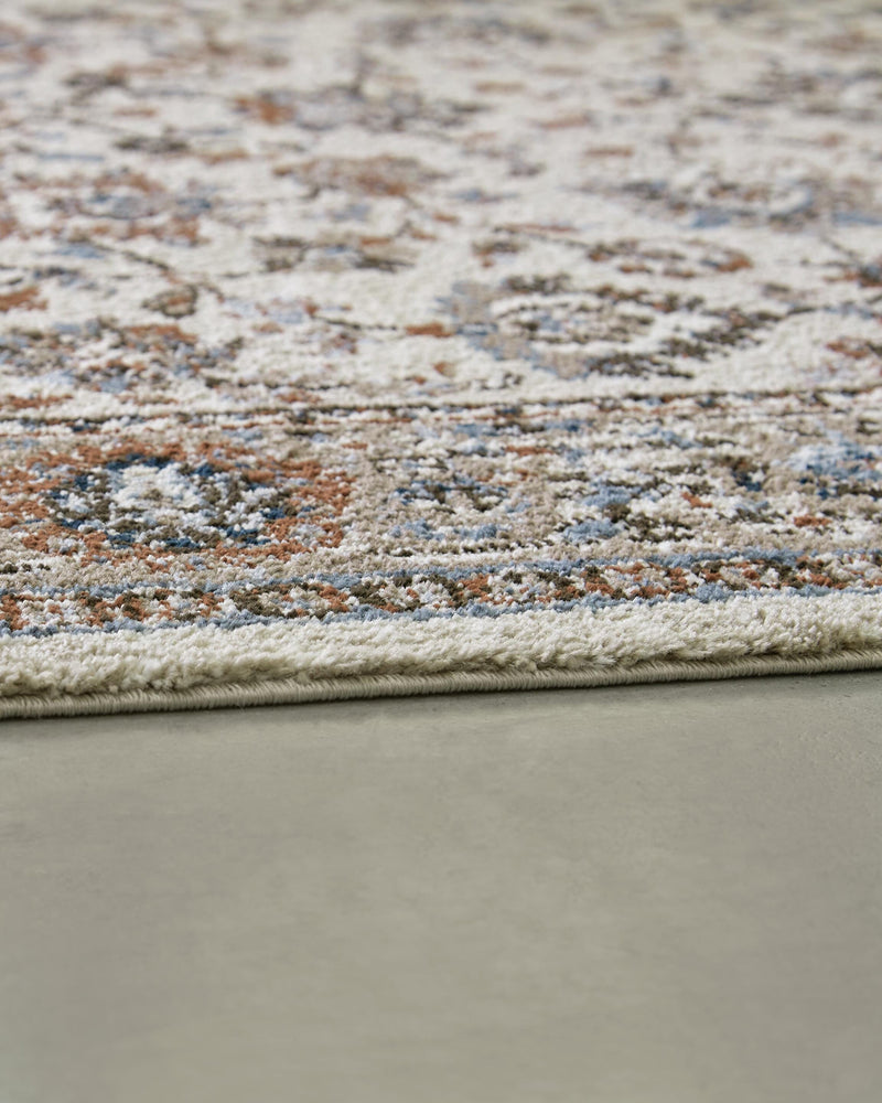 Beritham Blue/Brown/Beige Medium Rug - R407262