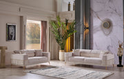 Berlin 2-pieces (Sofa & Loveseat)Livingroom Set Beige in Beige - 101-BER-LV925-32