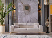 Berlin 3-pieces (Sofa & Loveseat & Chair)Livingroom Set Beige in Beige - 101-BER-LV925-321