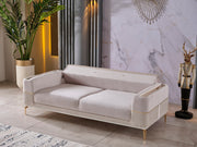 Berlin 3-pieces (Sofa & Loveseat & Chair)Livingroom Set Beige in Beige - 101-BER-LV925-321