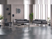 Berlin 4-pieces (2 Sofa & 2 Chair) Livingroom in Grey - 200-SAN-BER-GRE-3311