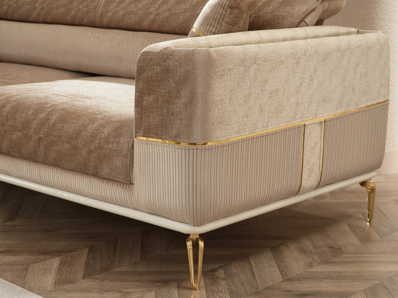 Berlin 73" Wide Extendable Loveseat - Gate FurnitureLoveseat