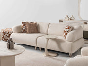 Bern 3-pieces (Sofa & Loveseat & Chair) Livingroom Set Cream in Cream - 101-BERN-PUK82015-321