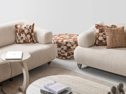 Bern 3-pieces (Sofa & Loveseat & Chair) Livingroom Set Cream in Cream - 101-BERN-PUK82015-321