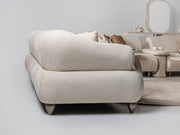 Bern 3-pieces (Sofa & Loveseat & Chair) Livingroom Set Cream in Cream - 101-BERN-PUK82015-321