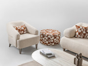 Bern 3-pieces (Sofa & Loveseat & Chair) Livingroom Set Cream in Cream - 101-BERN-PUK82015-321